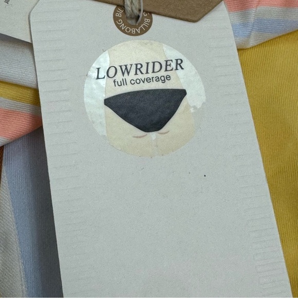 Billabong Lowrider Full Coverage Feelin Sunny Striped Women’s Bikini Bottom L/12 - Picture 8 of 12